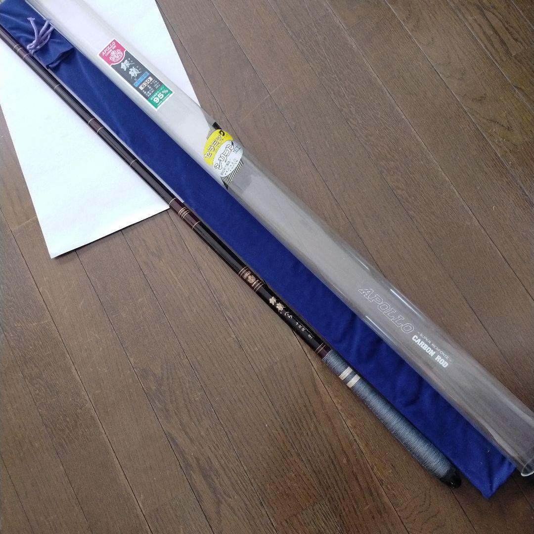 アポロ 銀嶺 へら 中硬 カーボン95%、オールドロッド - メルカリ