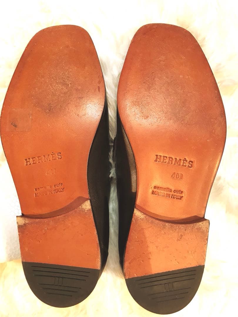 再値下げ❗️エルメス メンズ ローファー コンスタンス ダークブラウン