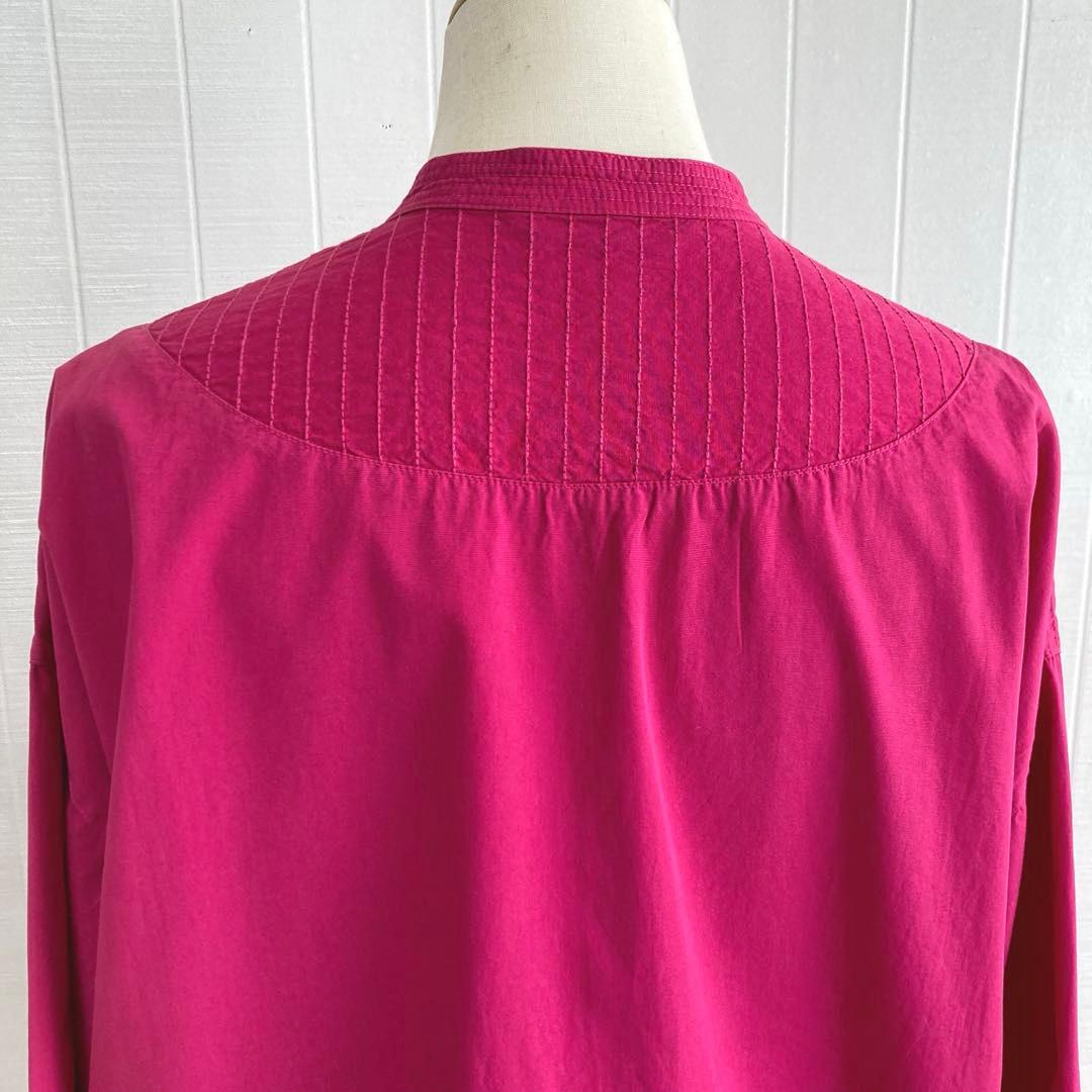 ヤッコマリカルド バンドカラーロングシャツ オーバーサイズ