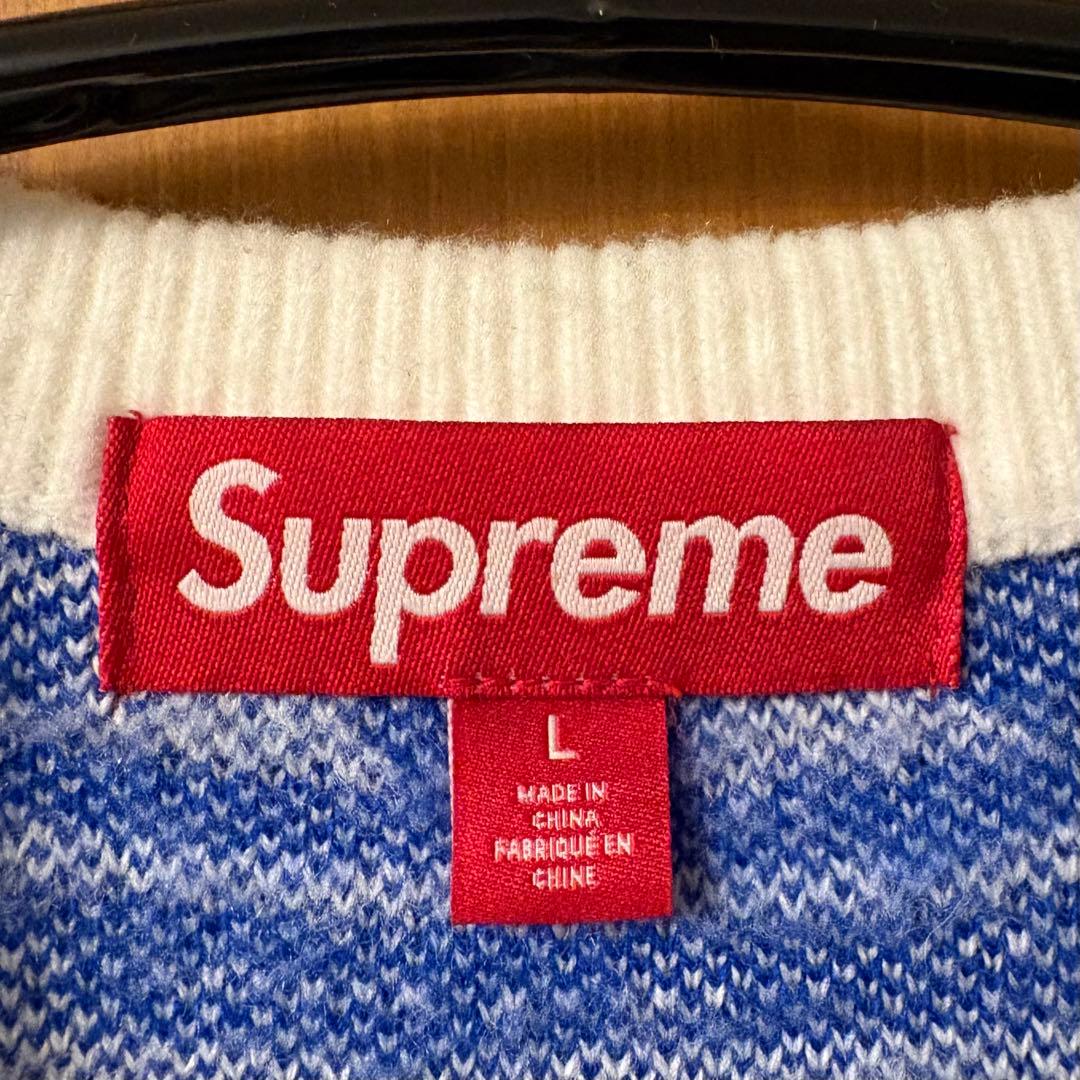 Supreme Money Sweater White Lサイズ (Blue) - メルカリ