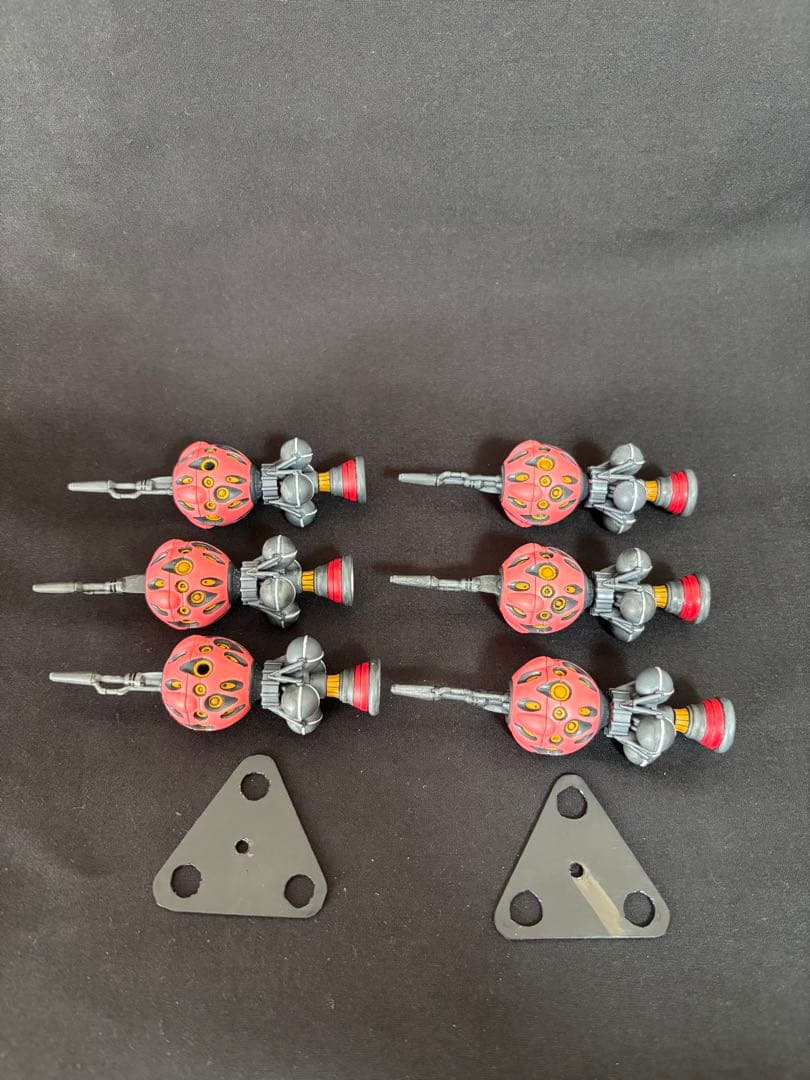 HG赤いガンダム完成品（ビット6個付き・部分塗装・つや消しトップ