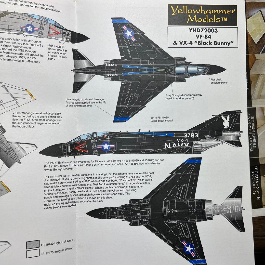 米海軍 ファントム F-4J VF-84、ブラックバニー 1/72デカール - メルカリ