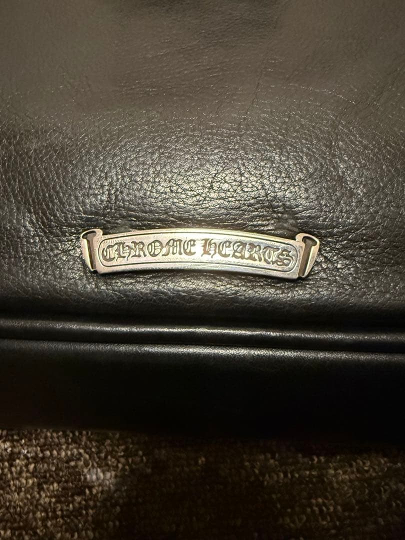 週末特価】CHROME HEARTSクロムハーツ レザーブリーフ フレアニー