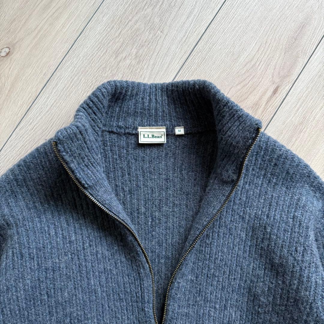 l.l.bean ダークブルードライバーズニットセーター