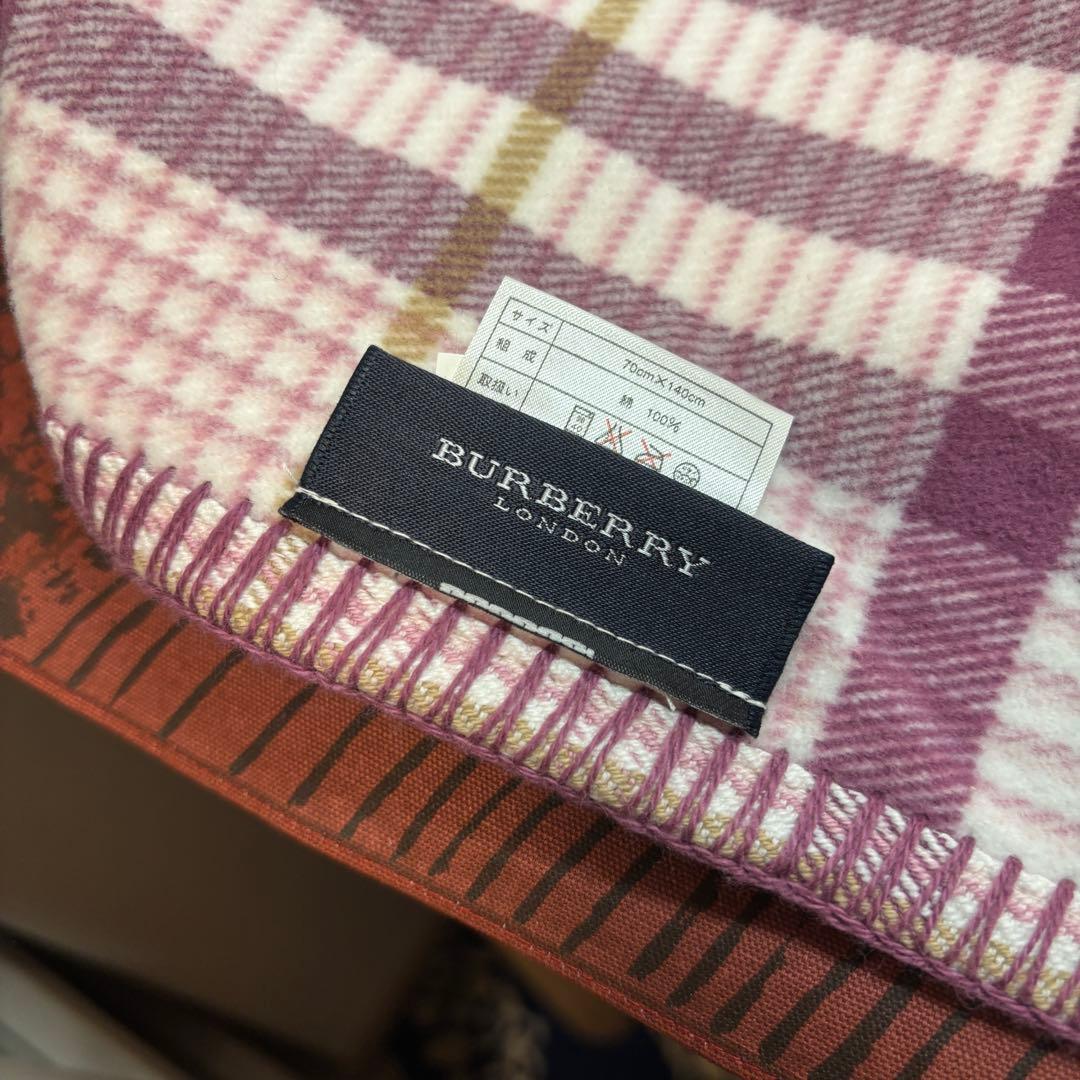 バーバリー チェック 綿100% シングル タオルケット 西川 日本製