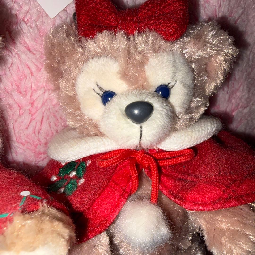 ディズニークリスマス ダッフィー シェリーメイ ぬいぐるみバッジ