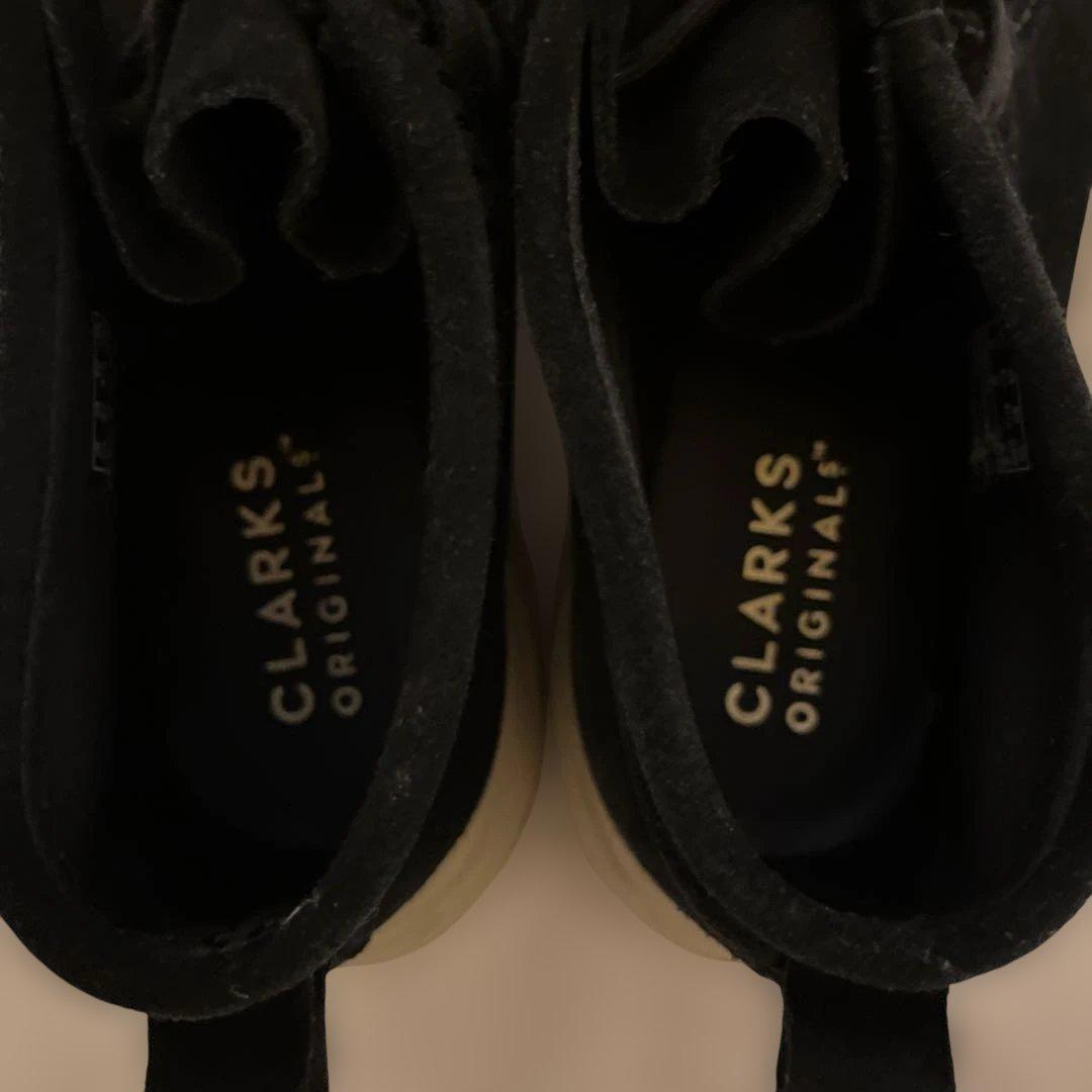 美品未使用級　Clarks クラークス ワラビーエデン 26.5cm 黒スエード