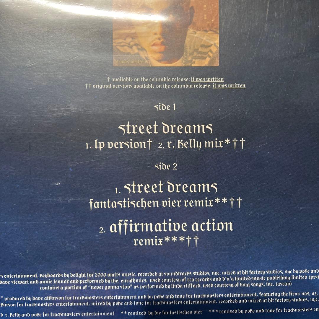 Nas Street Dreams レコード ukシングル - メルカリ