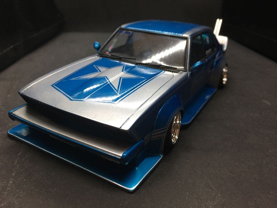 旧車プラモデル完成品1／24スカイラインジャパン アオシマ - メルカリ