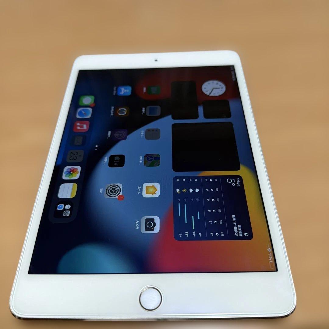 Apple iPad mini4ゴールド 本体　128GBカバー付 Apple iPad mini 4 Wi-Fi+Cellular 128GB MK782J/A SIMフリー