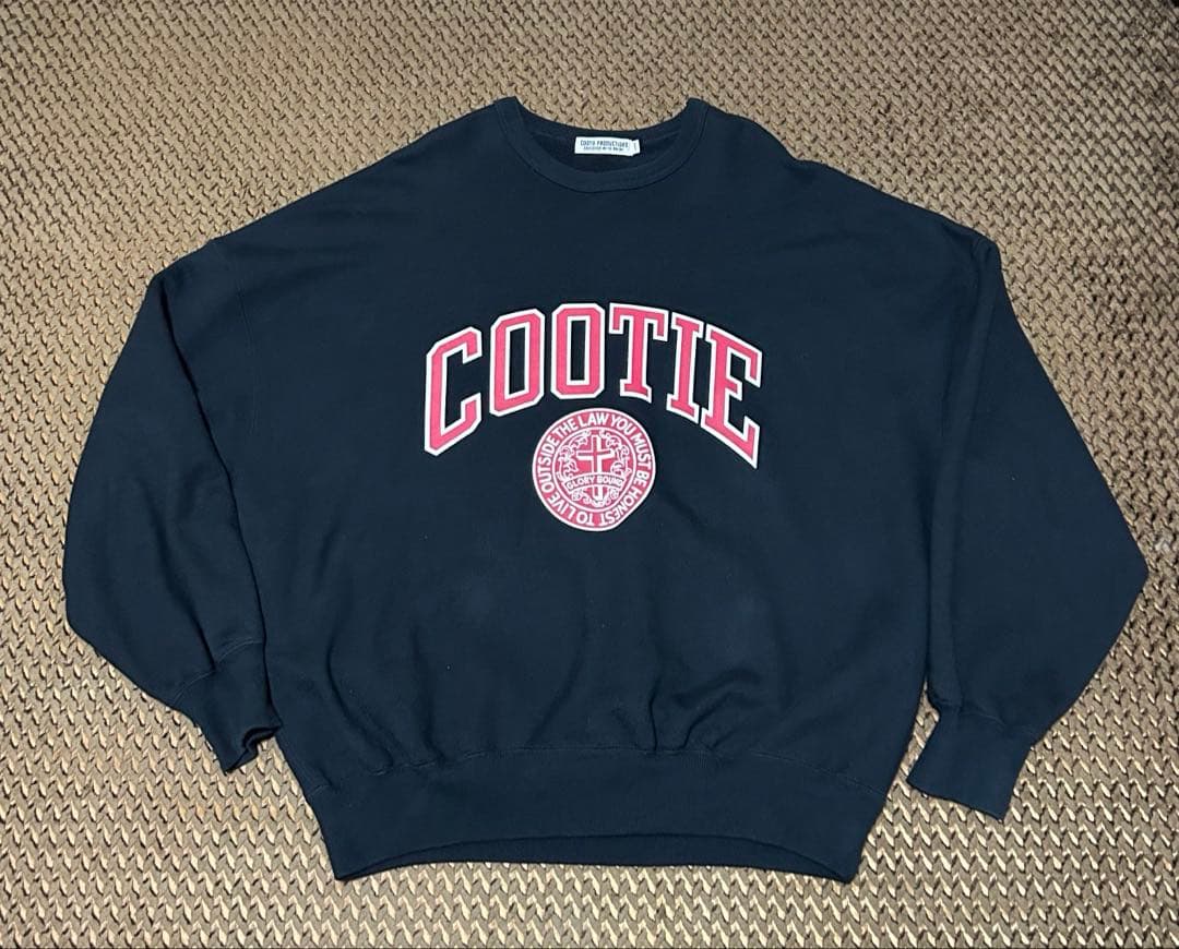 COOTIE ブラック スウェット L カレッジロゴ クーティ細美武士 - メルカリ