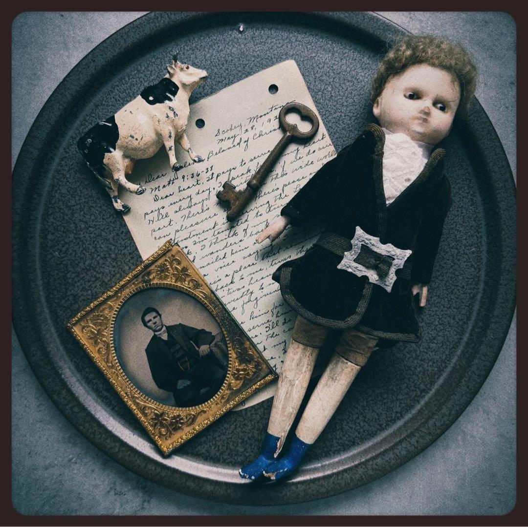 レアアンティーク　 ブロンドの男の子 ショルダーヘッドワックスドール レアアンティーク ブロンドの男の子 ショルダーヘッドワックスドール