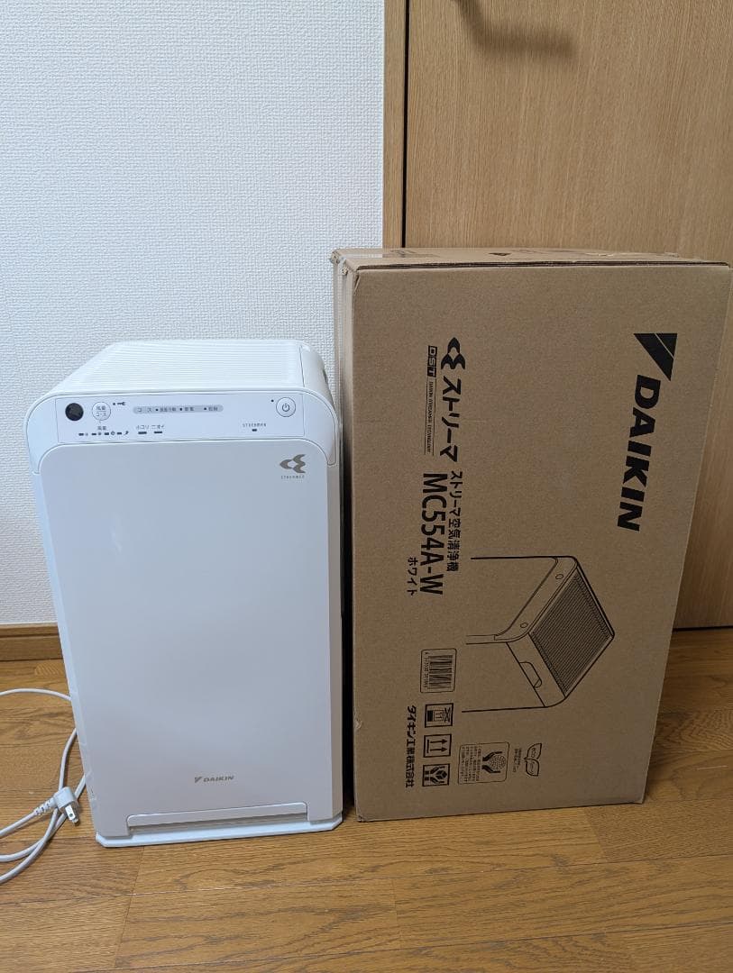 DAIKIN ダイキン 空気清浄機 MC554A-W ダイキン（DAIKIN） 空気清浄機 ストリーマ 空気清浄:25畳まで PM2.5