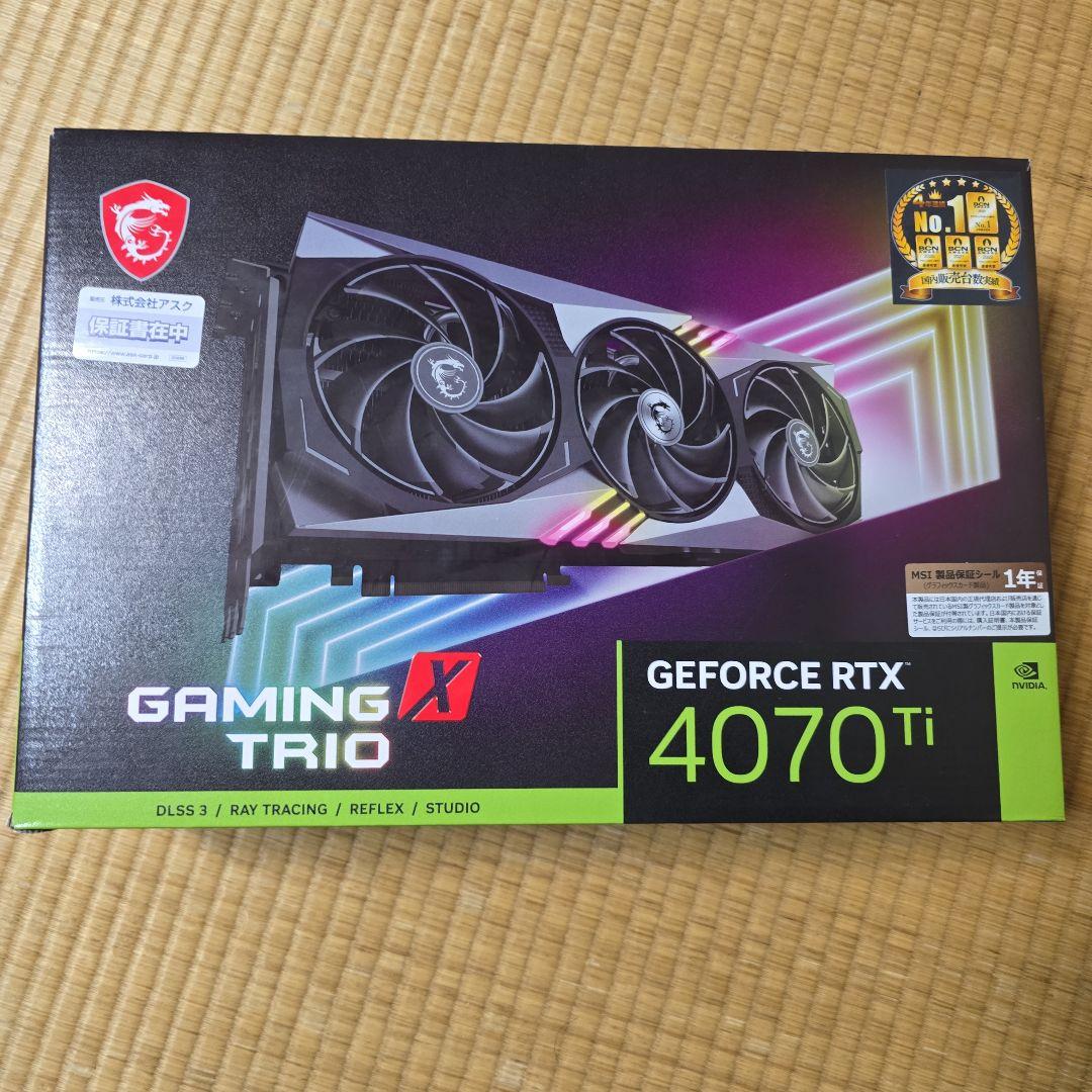 グラフィックボード・グラボ・ビデオカード MSI GeForce RTX 4070 Ti Gaming X TRIO MSI、GeForce RTX 4070 Ti搭載ビデオカード3機種 - PC Watch