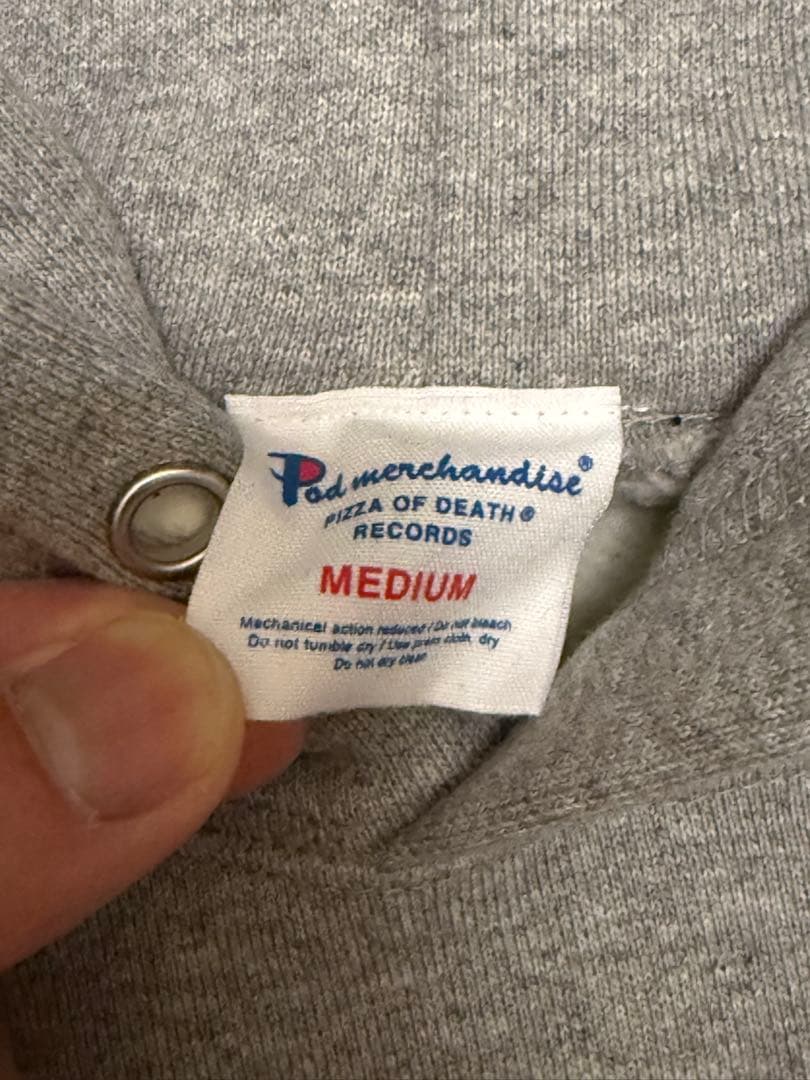 PIZZA OF DEATH RECORDS パーカー グレー Mサイズ - メルカリ