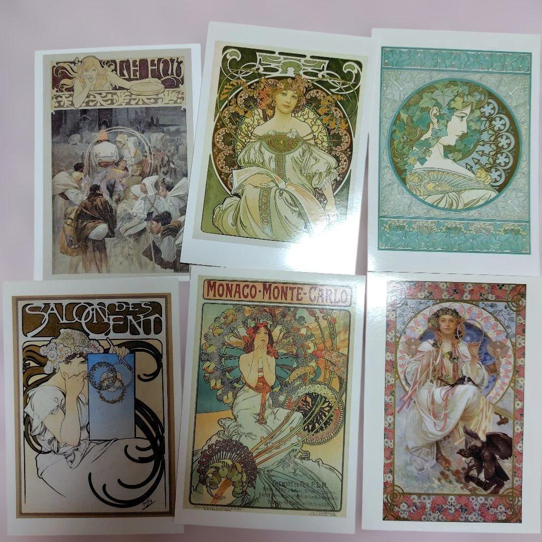 ミュシャ展図録 ポストカード チケットホルダー - メルカリ