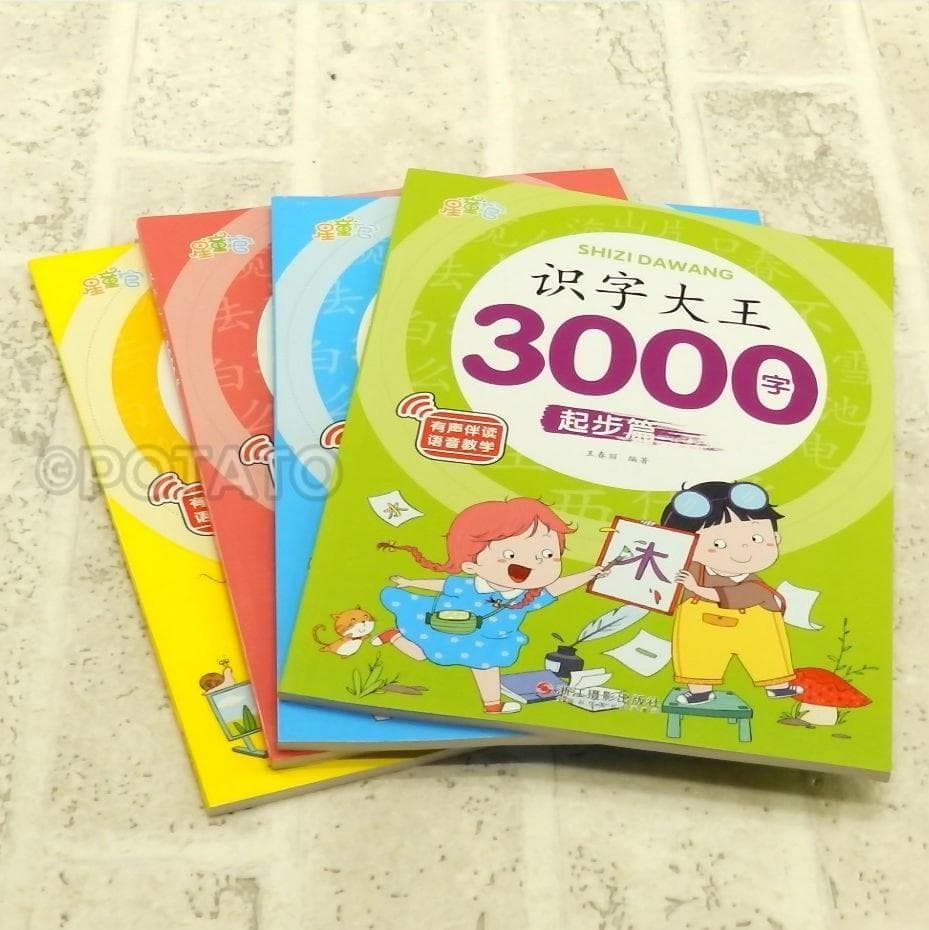 中国語 ：识字大王3000字（4冊組）【新品】 - メルカリ