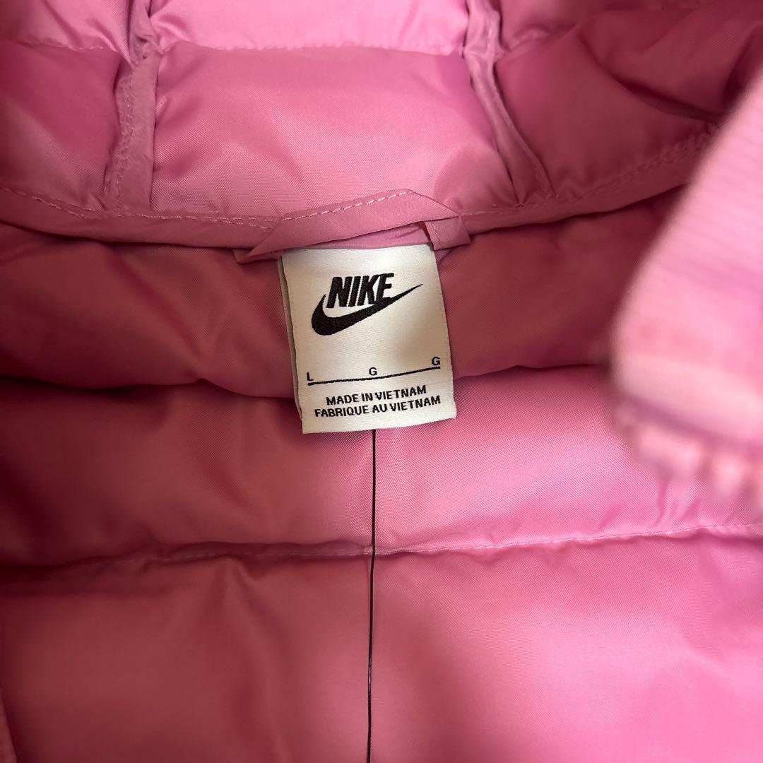 Nike ピンク ダウン アウタージャケットマイクロダウン キッズL（160