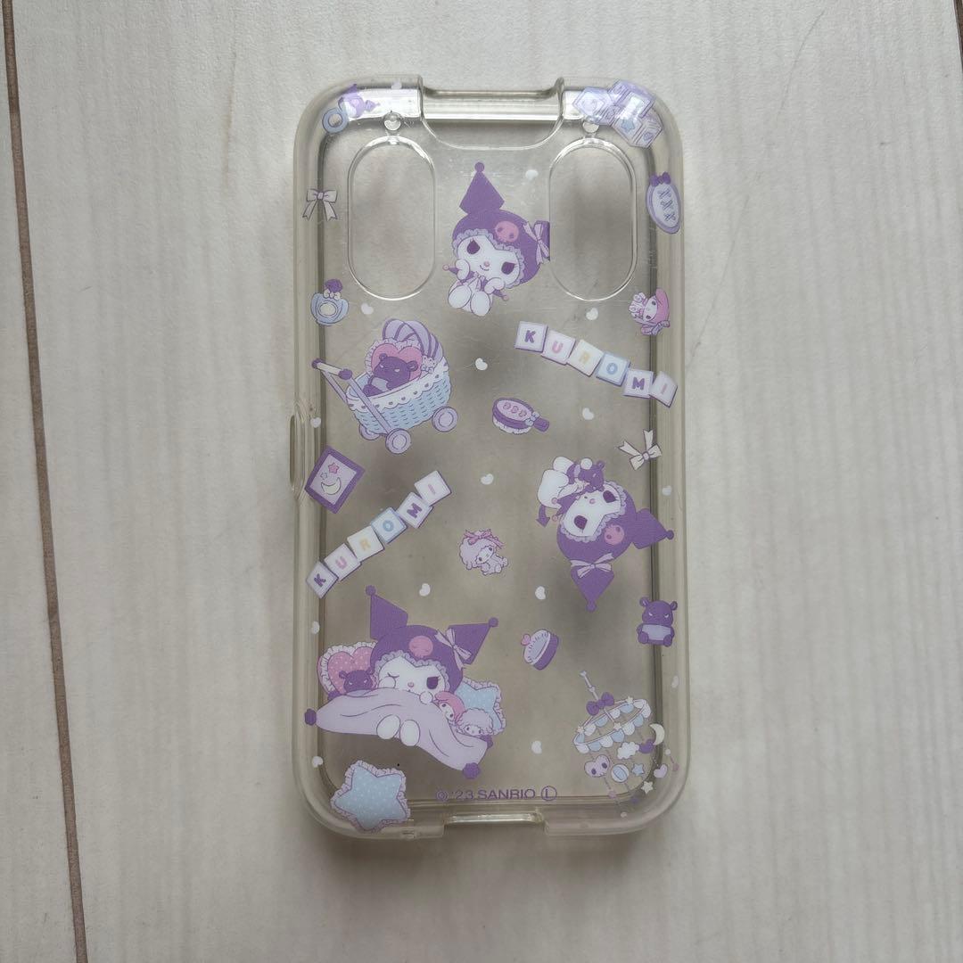 KY-41C キッズ携帯 ラベンダー クロミスマホケース クロミストラップ