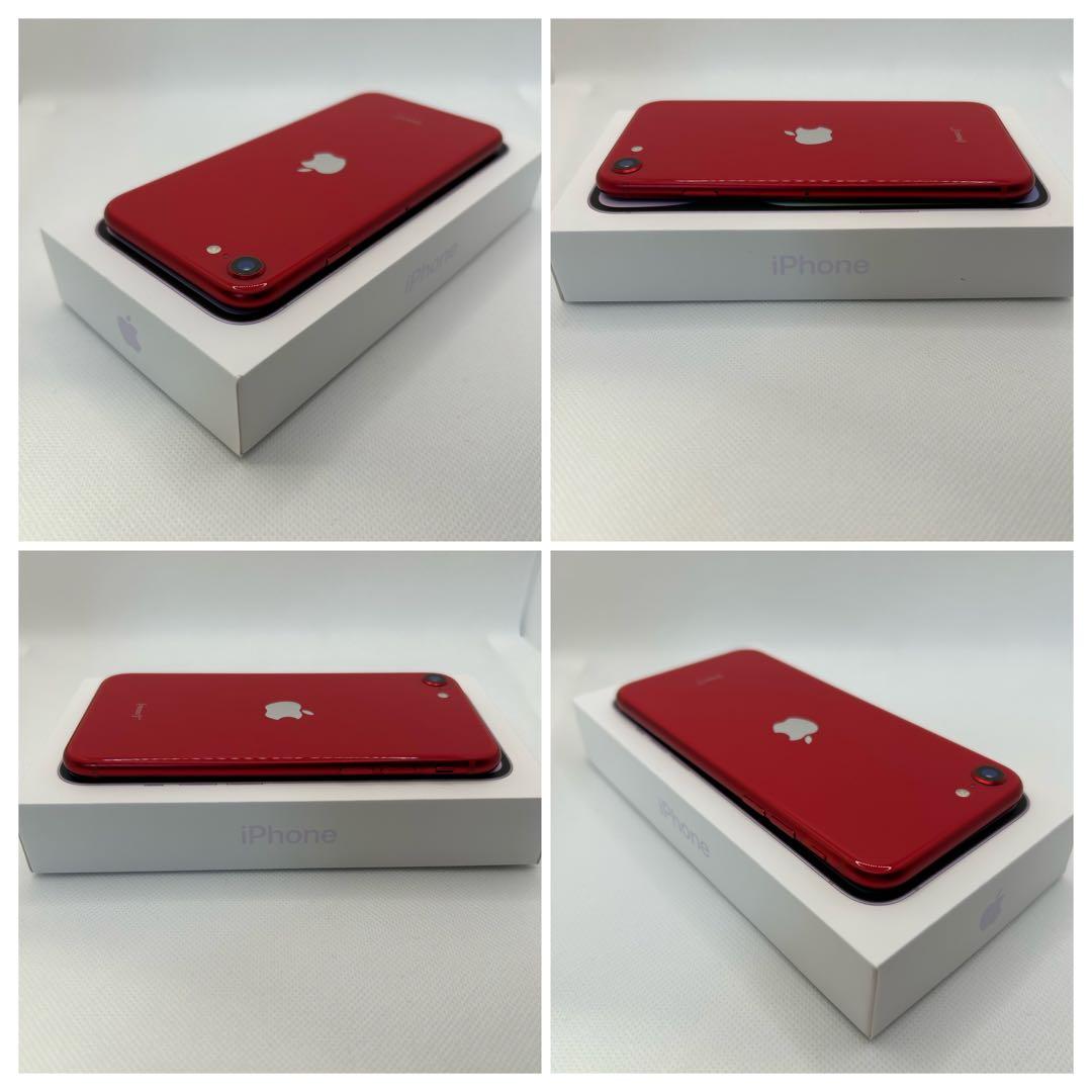 極美品】iPhone SE2 64GB レッド SIMフリー バッテリー100