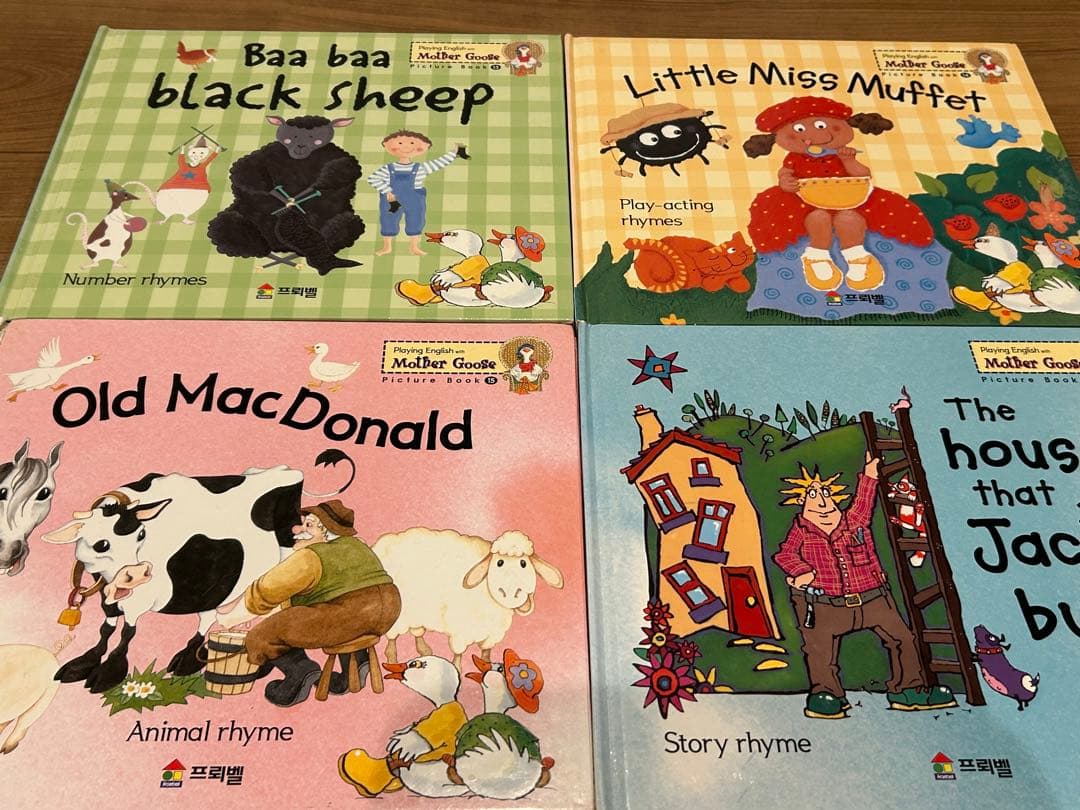 韓国マザーグース 英語教材 #幼児向け英語本16冊 CD8枚 프뢰벨마더구스
