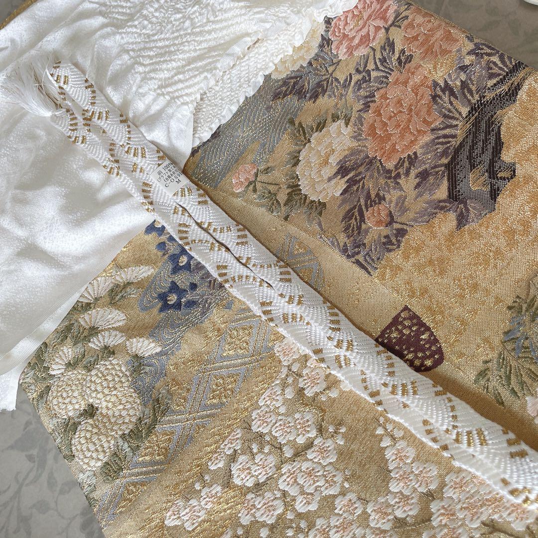 色無地 フルセット 唐草地紋 水色 シンプル 礼装 カジュアル 着物 I9