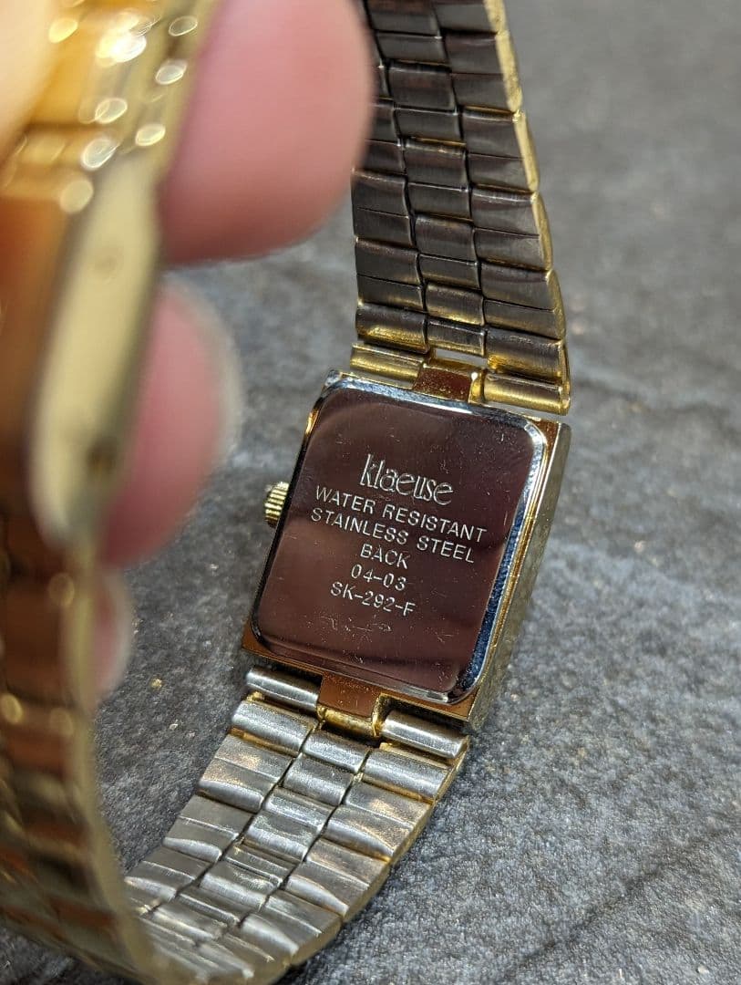 電池交換済み klaeuse クロイゼ 腕時計 ゴールド ダイヤモンド - メルカリ