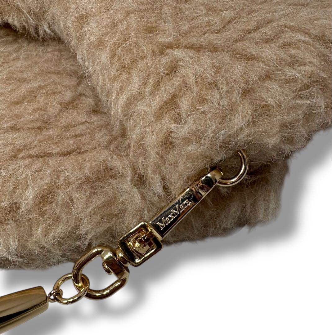 美品】Max Mara テディ ミトン カシミヤ混 ベージュ ブラウン - メルカリ