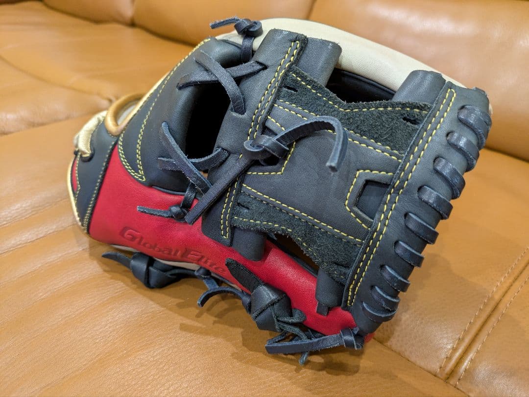 Global Elite 野球用グローブ レッド/ブラック MIZUNO（ミズノ） グローブ 大人 一般 硬式用 グローバルエリート 號