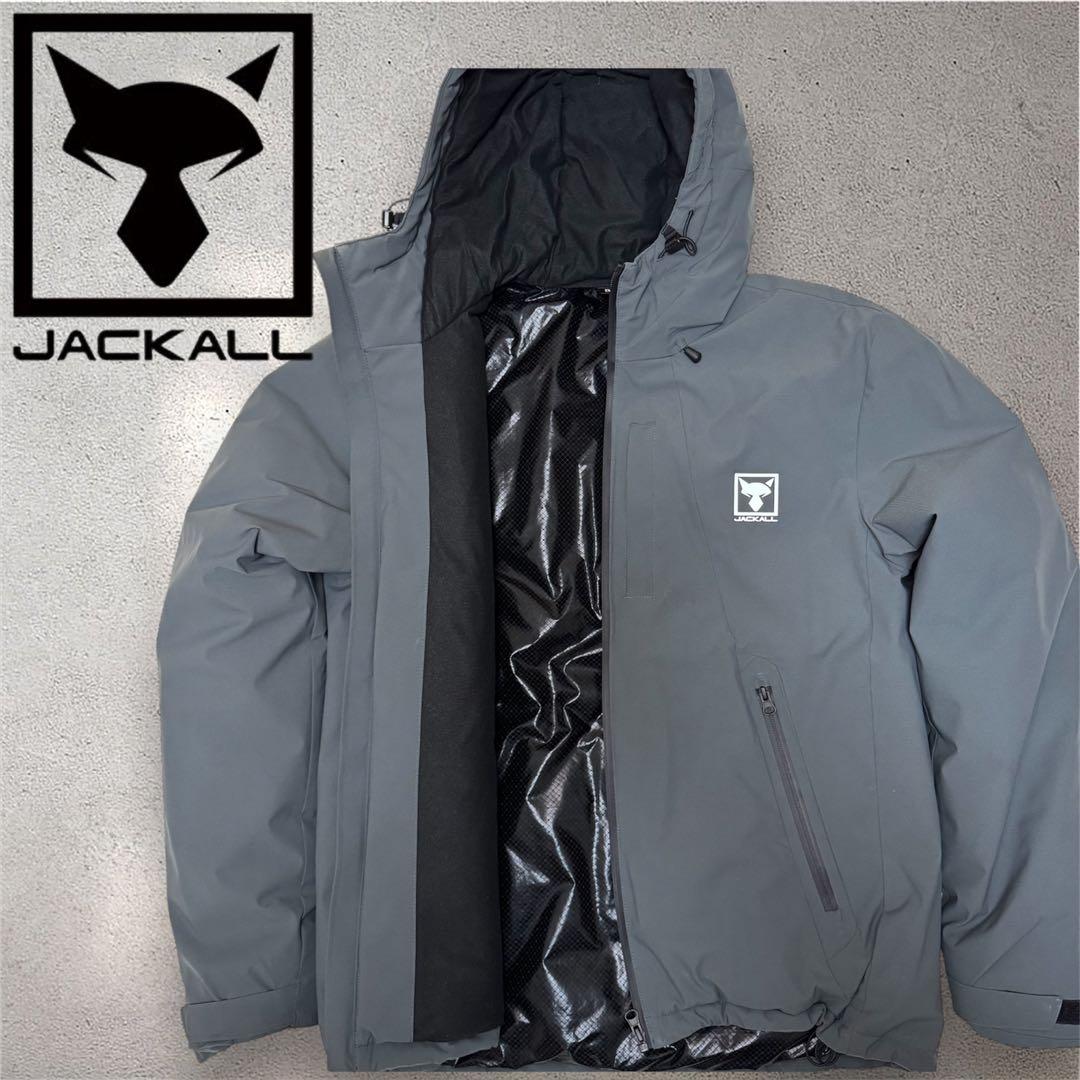 ▼JACKALL/ジャッカル▼中綿ジャケット▼グレー▼アウトドア▼Lサイズ Amazon.co.jp: JACKALL(ジャッカル) RF ジャケットセットアップ グレー