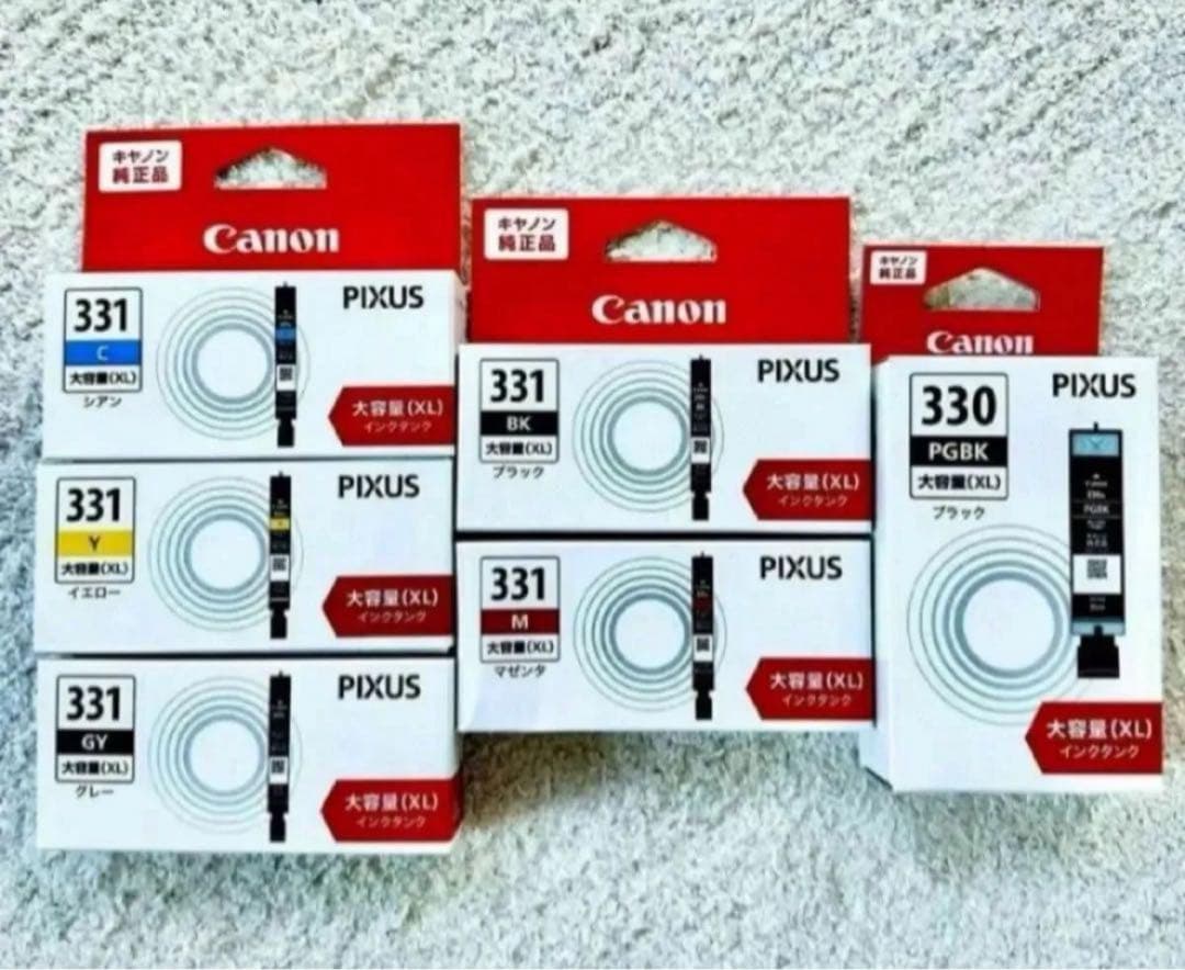 Canon 大容量　330XL 331XL 6色　1セット 純正インク　新品 インクのチップス キャノン インク 331 330 BCI-331XL-330XL-6MP 大