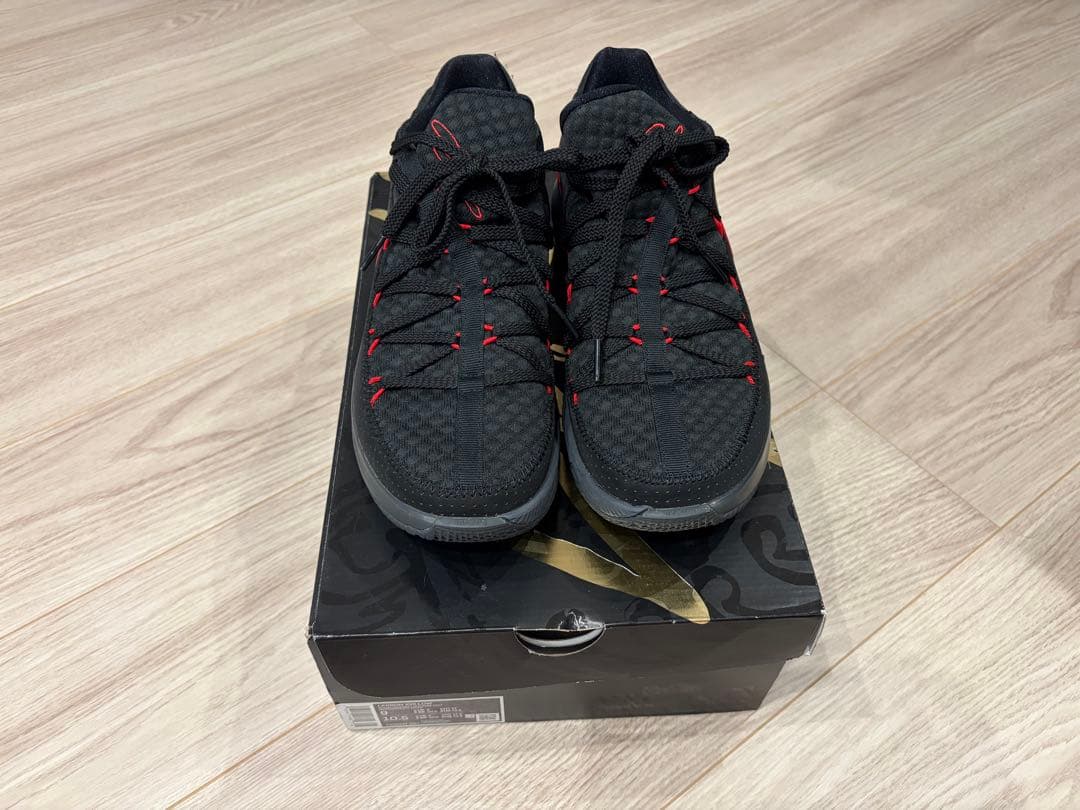 NIKE LEBRON 17 LOW 27cmブラック／レッド - メルカリ