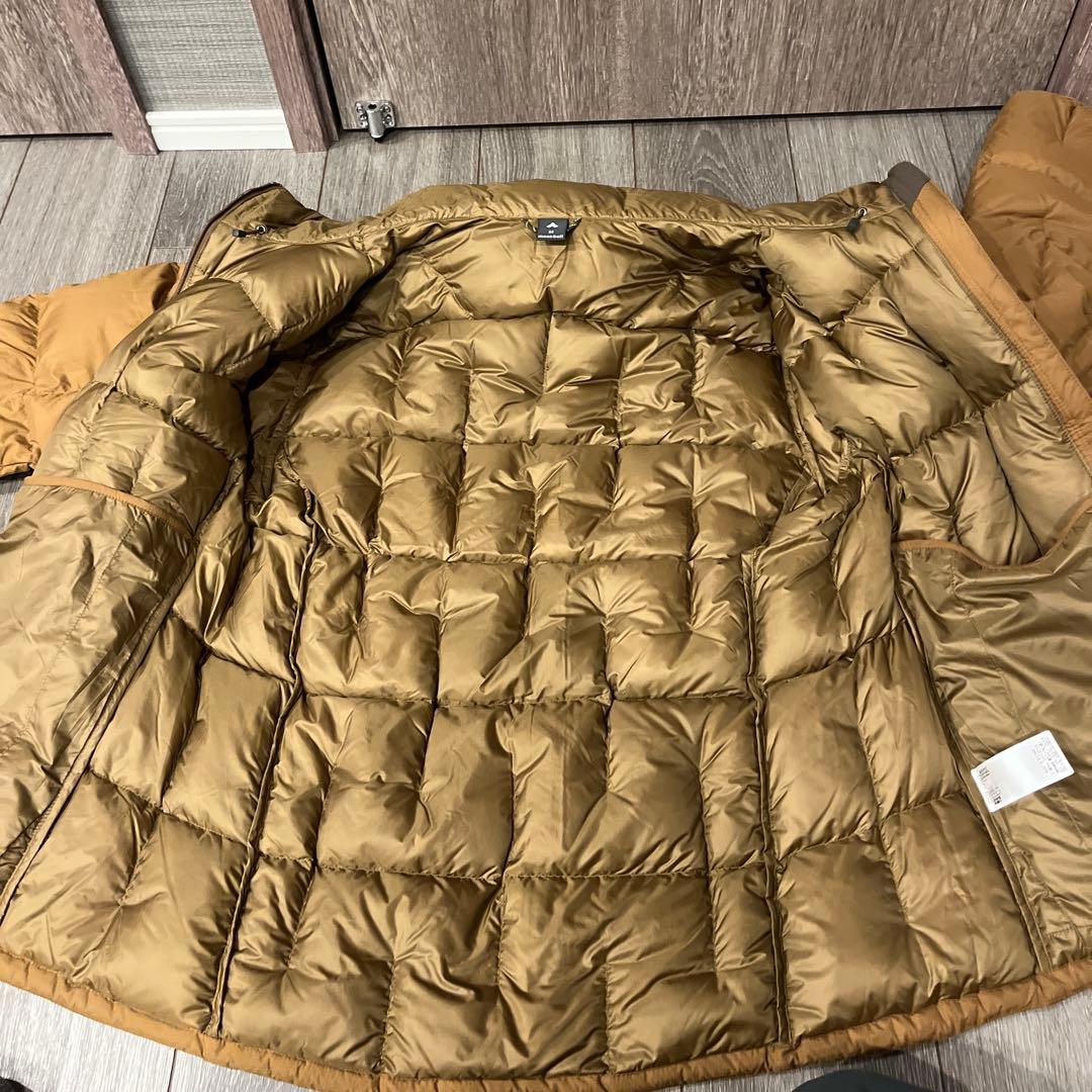 新品】希少モンベル ネージュダウン パーカ Men's ブラウン Mサイズ