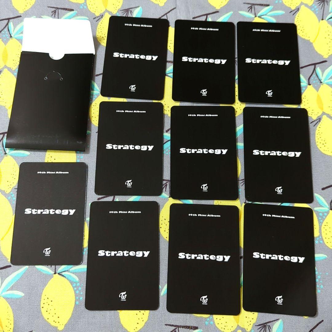 TWICE strategy『フォトカードセット』10枚♪プレオーダー限定トレカ