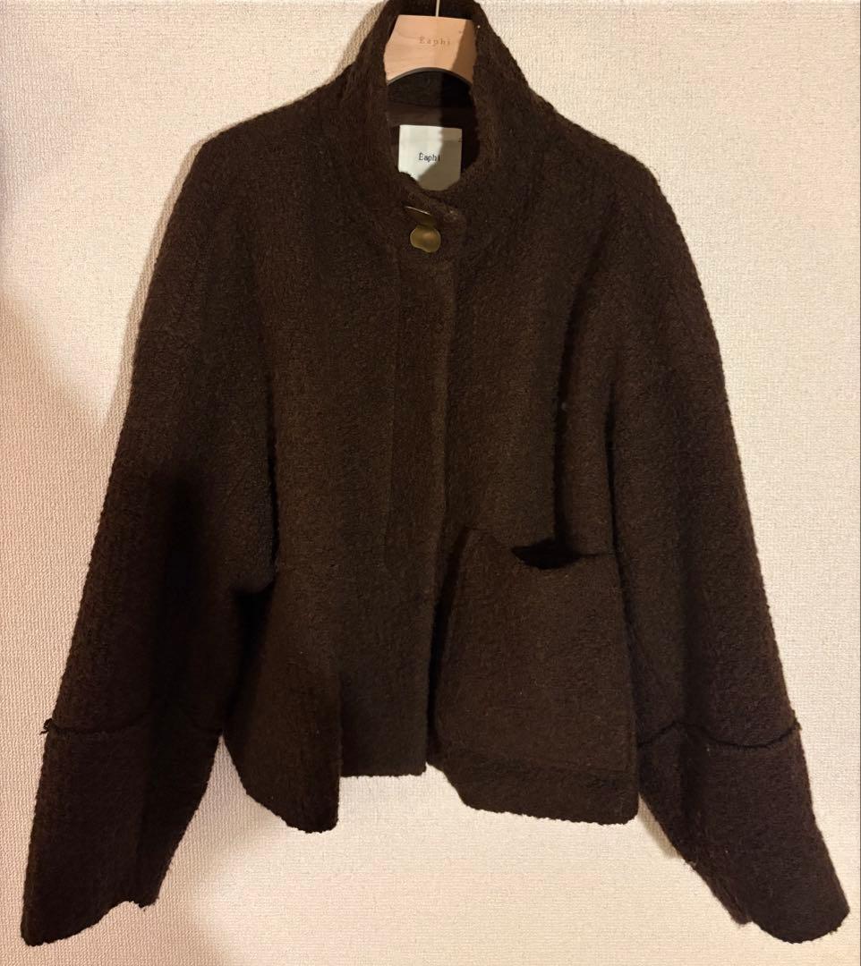 正規品】 EAPHI STAND COLLAR COAT - メルカリ