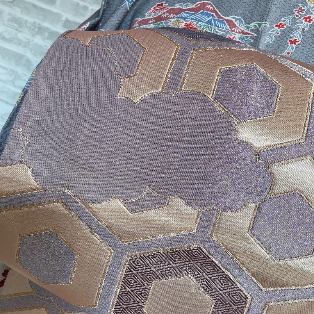 小紋のみ 型染め 紗綾形地紋 着物 P3 - メルカリ