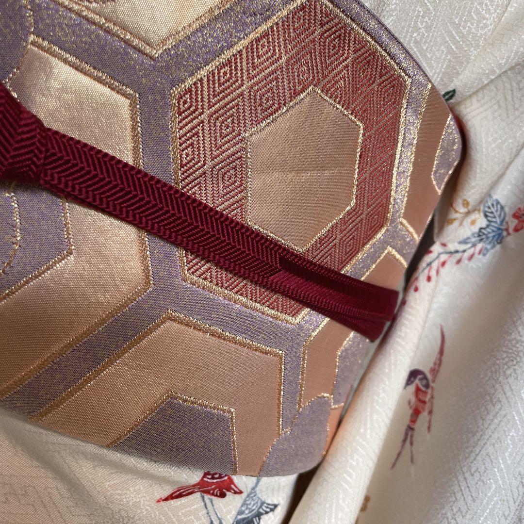 小紋のみ 型染め 紗綾形地紋 着物 P3 - メルカリ