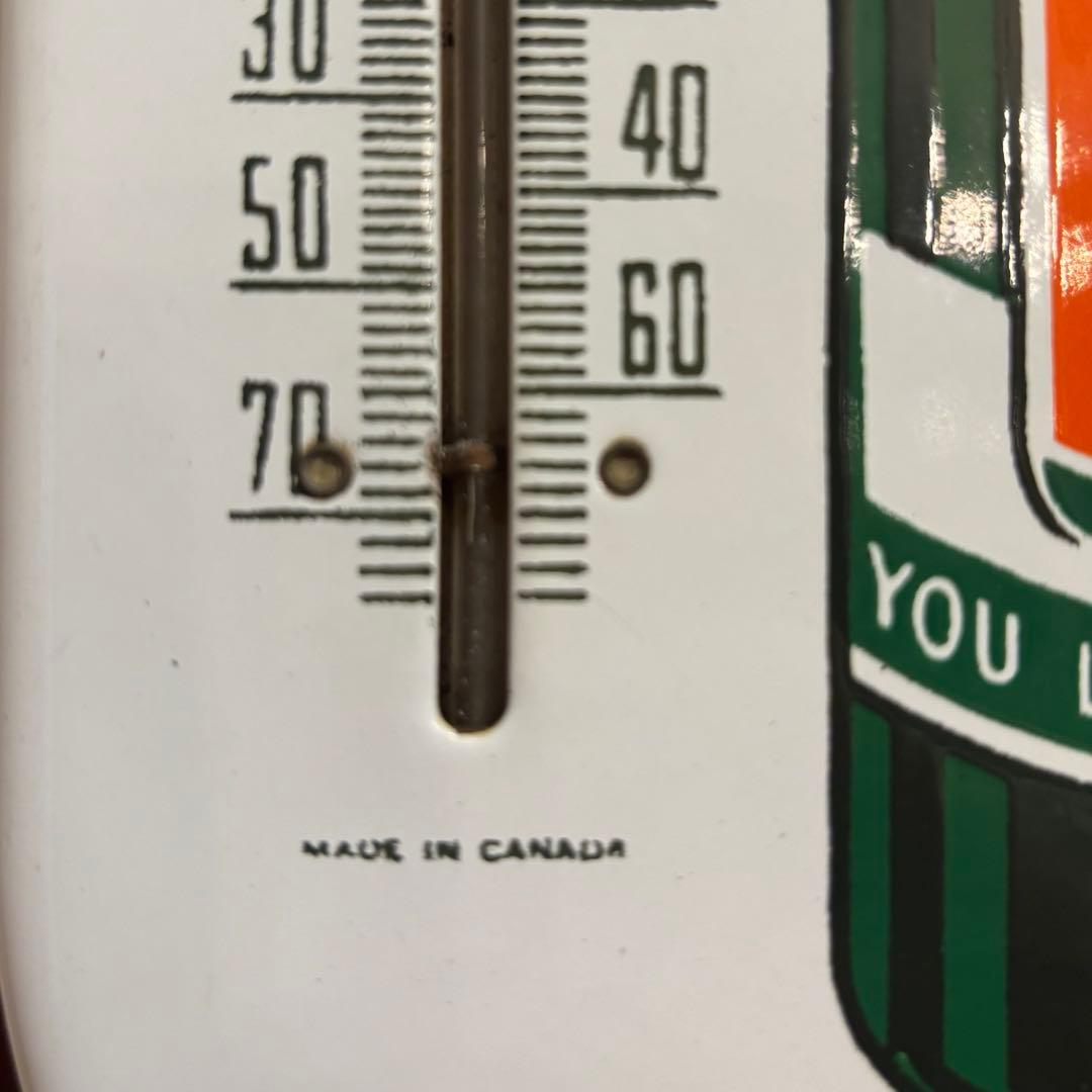 《本物》【セブンアップ 7UP】ヴィンテージホーロー温度計