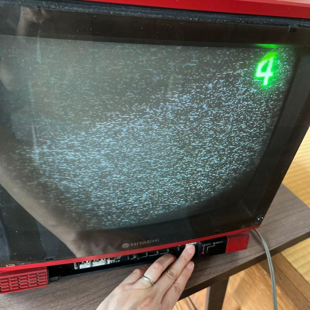 昭和レトロ ブラウン管】85年製 日立カラーテレビ C14-B23 ジャンク