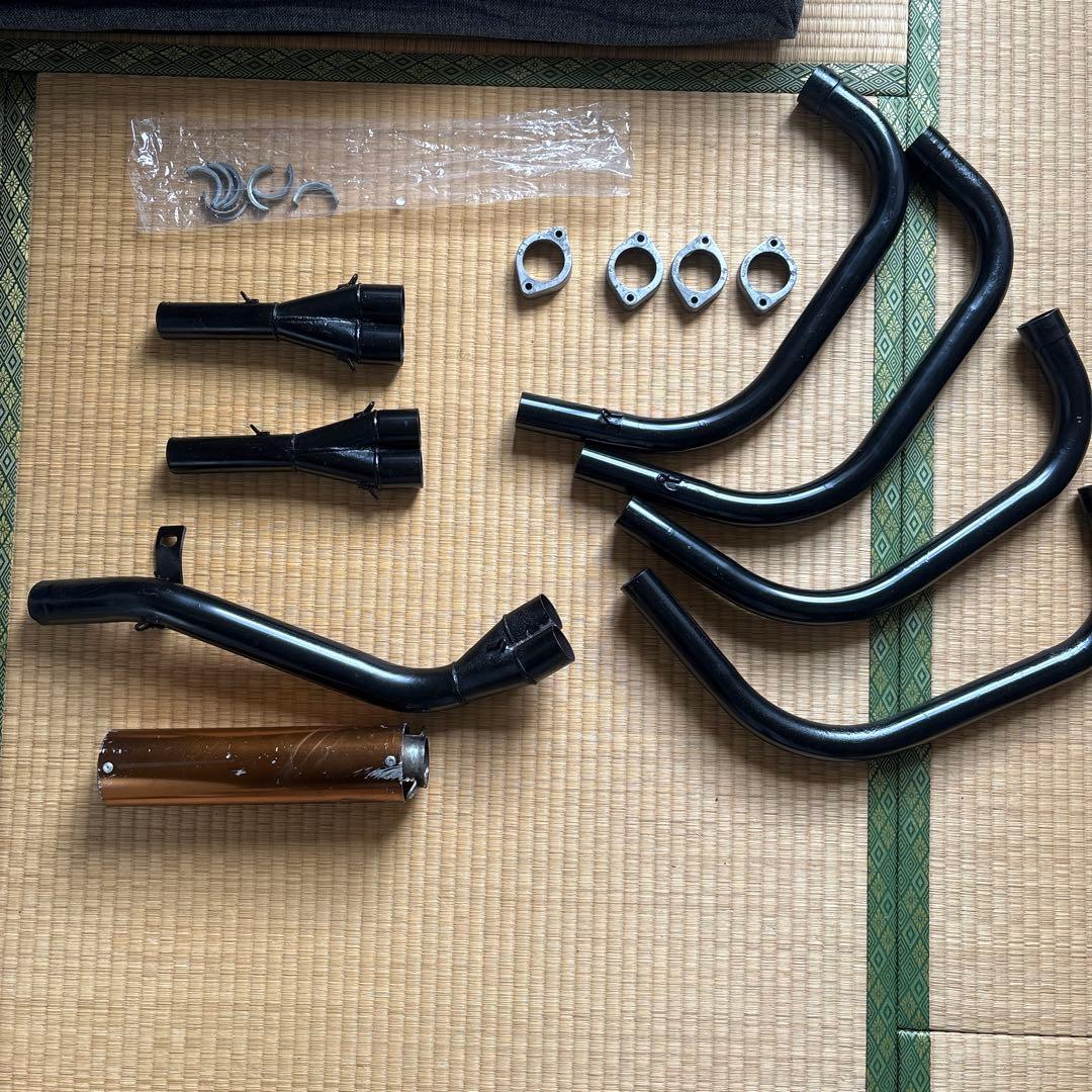 ゼファー用フルエキマフラー 84 リザウンド管 ゼファー400 対応 マフラー フルエキ エキパイ