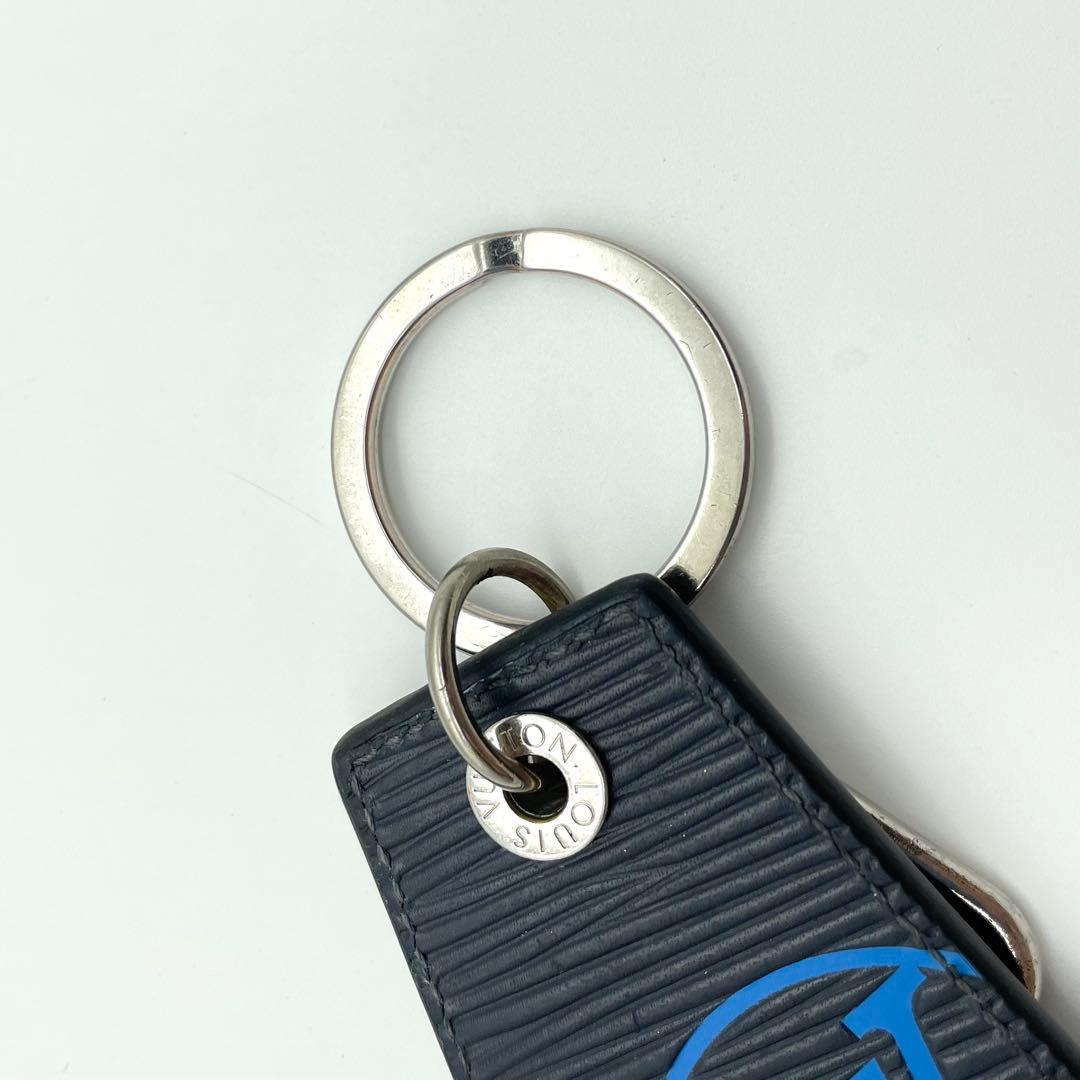 鑑定済・良品☆ルイヴィトン エピ キーホルダー アンシャッペ ブルー