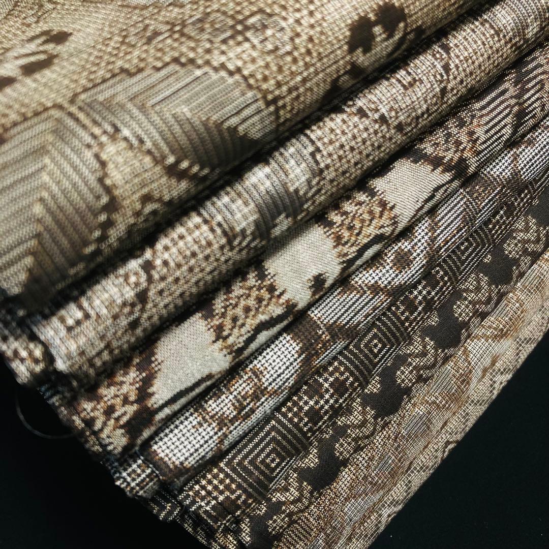 着物と帯オレンジ y381◾️アンティーク時代大島紬着物10点◾️龍郷