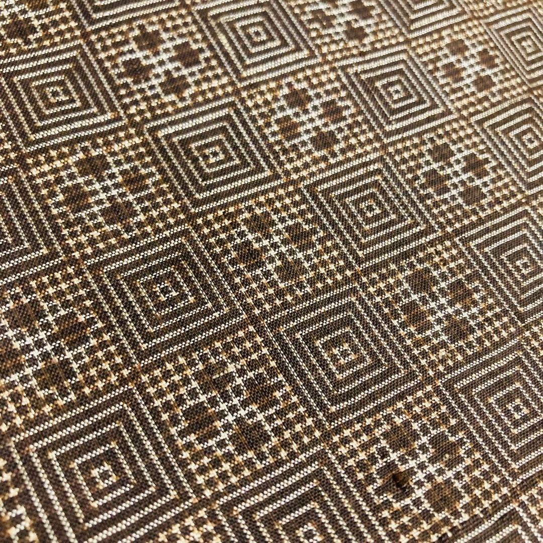 着物と帯オレンジ y381◾️アンティーク時代大島紬着物10点◾️龍郷