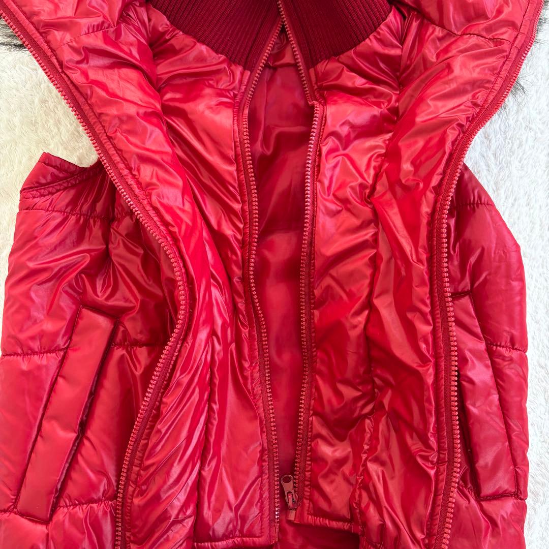 平成ギャル y2k ファーベスト 肉厚 光沢 グランジ archive 赤 - メルカリ