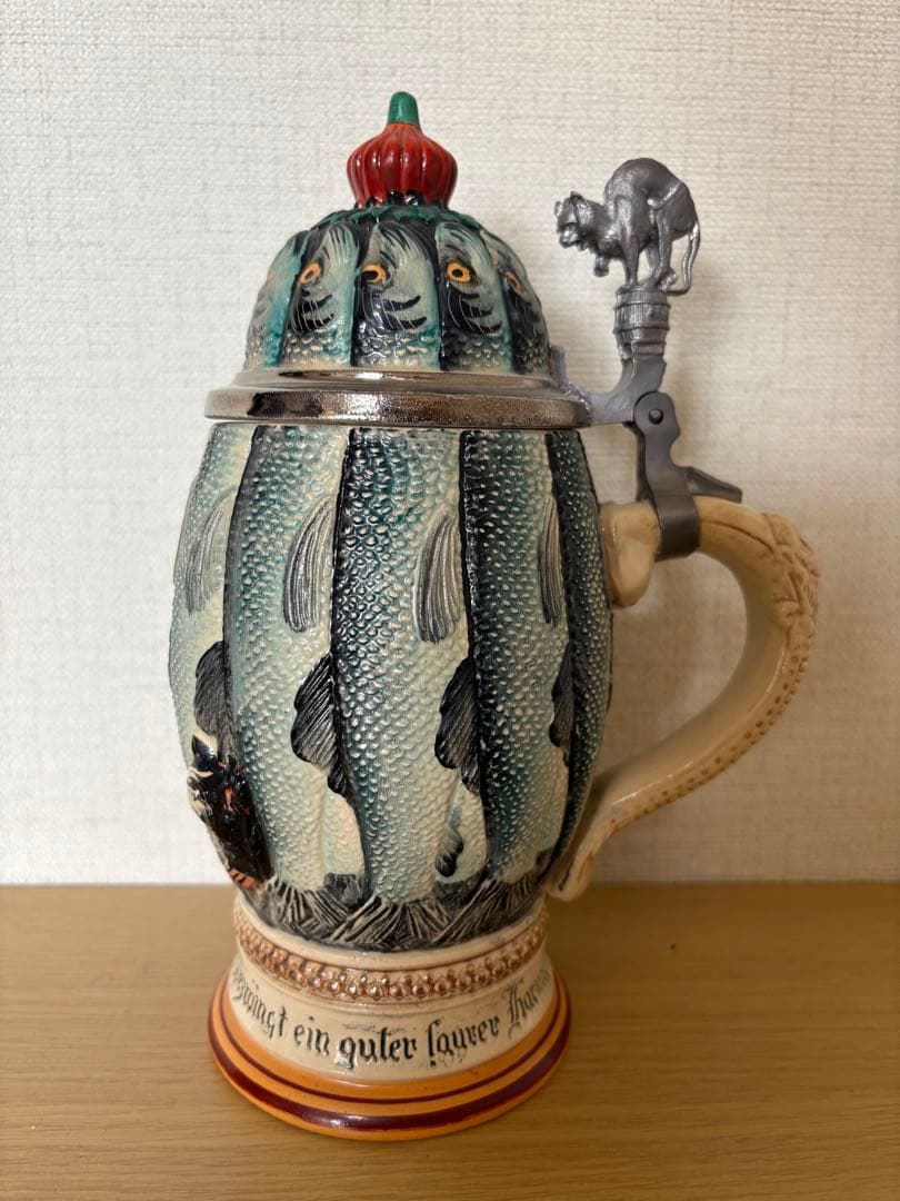 ＊ビアマグカップ　ジョッキ　ドイツ製　置物　希少品＊ ドイツ製 陶器ビールジョッキ ビアマグ | アンティーク家具と喫茶