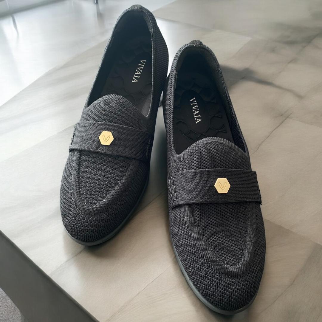 美品】VIVAIA Eloise アーモンドトゥ ペニーローファー 黒 23㎝ - メルカリ