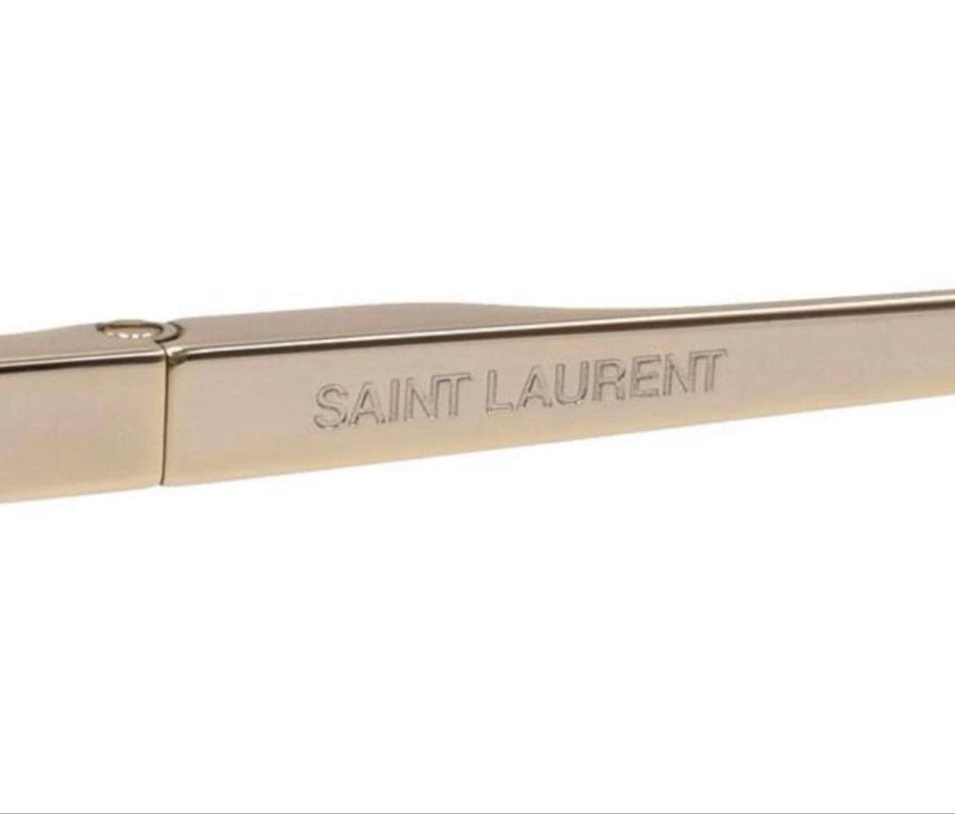 未使用 サンローラン SL555 003 サングラス ブラウン ゴールド - メルカリ