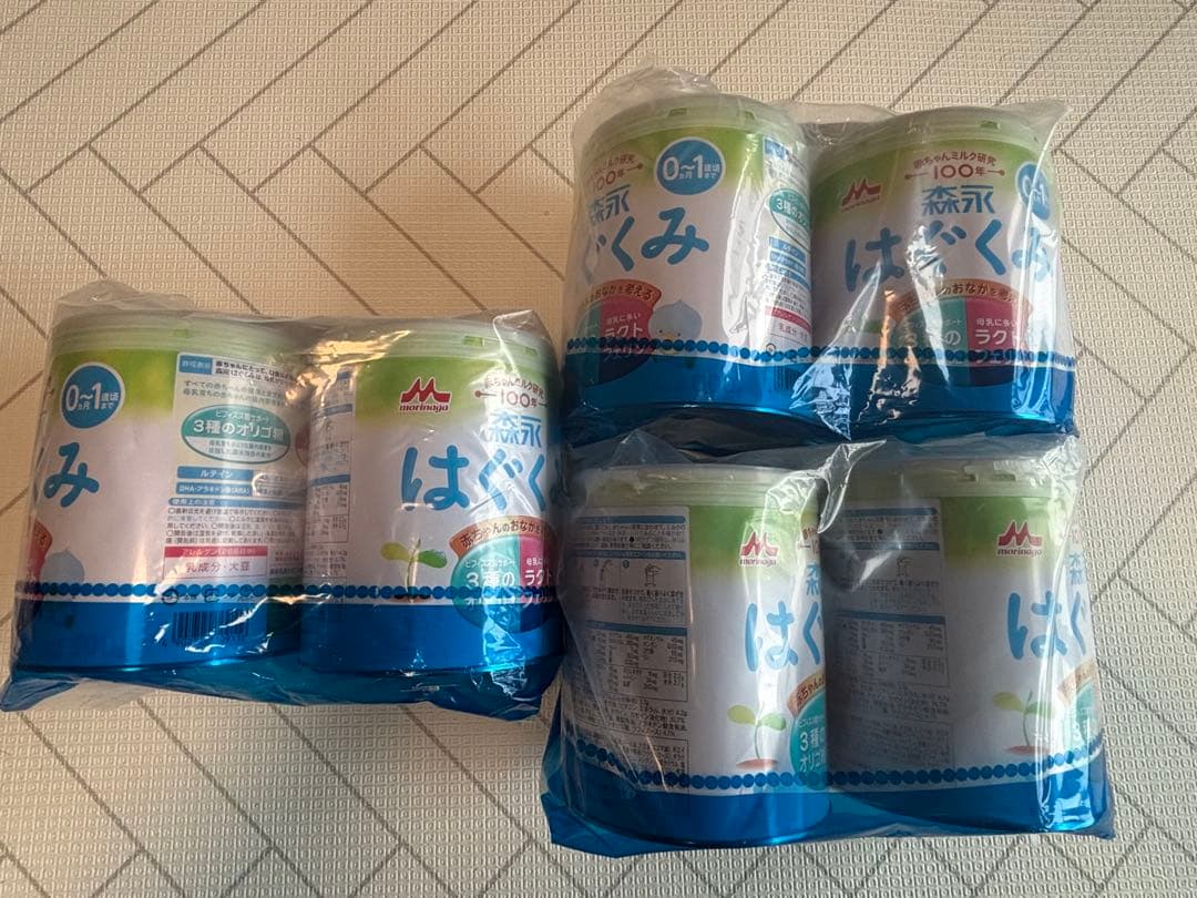 はぐくみ 粉ミルク 6缶セット 0-1歳 はぐくみ 【公式】 森永乳業 粉ミルク 大缶 800g 4個 セット 缶 エコ