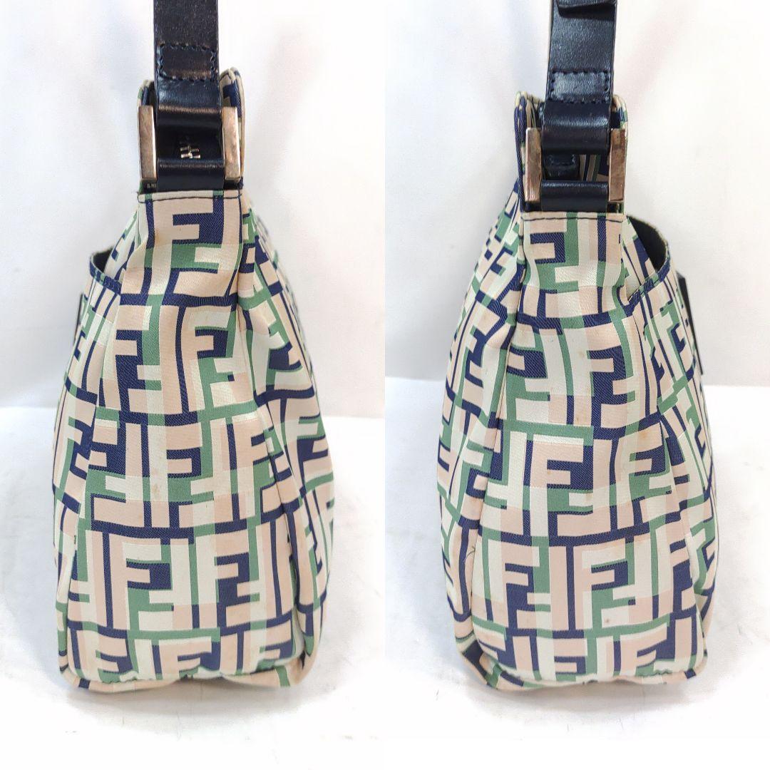 フェンディ ワンショルダーバッグ レザー×ナイロン カラフル FF柄