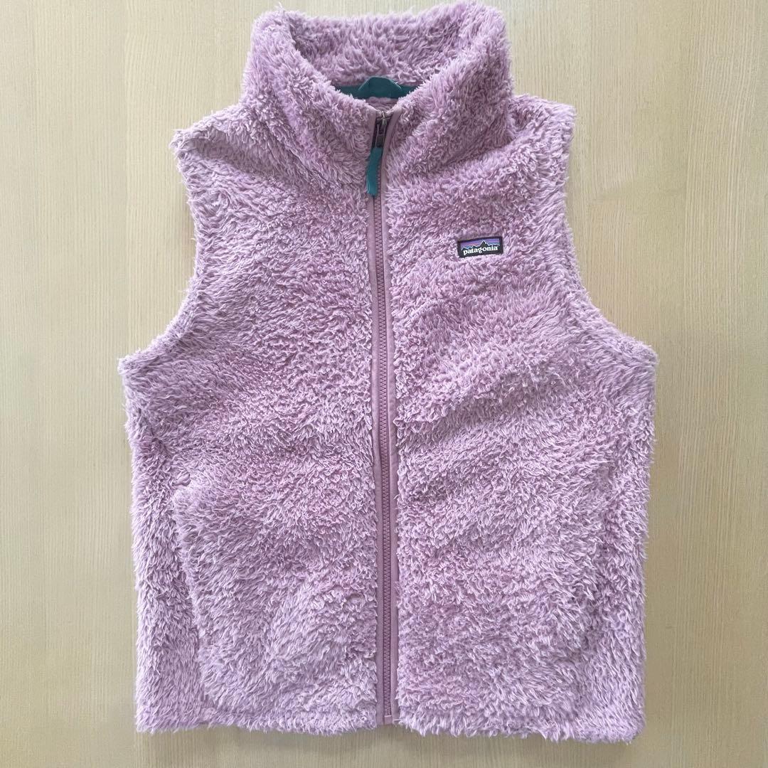 patagonia 薄紫 フリースベスト XXL - メルカリ